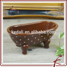 Weiß Durable Porzellan Mini Dusche Seife Dish Hot Sell 2015